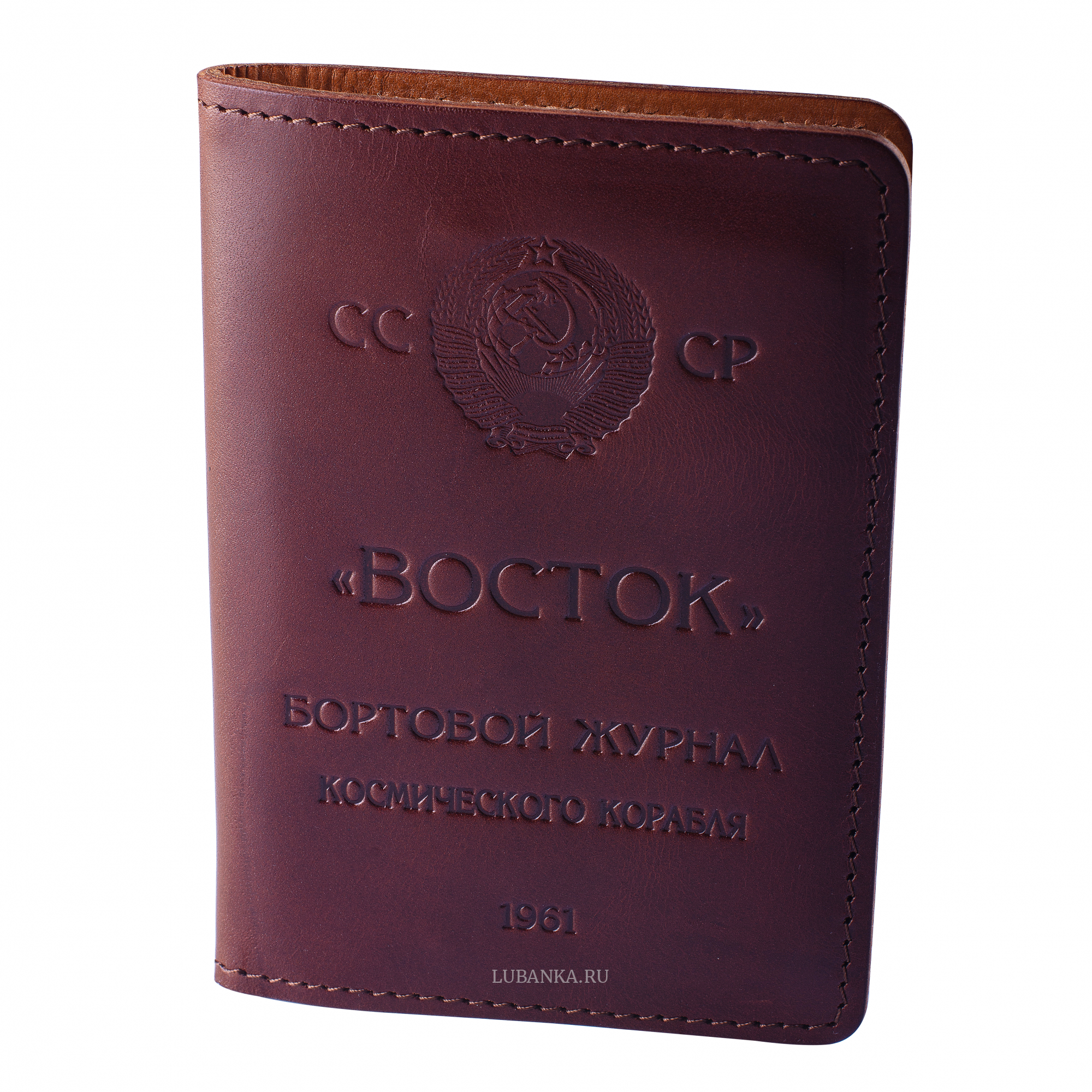Обложка для паспорта Восток бордовая