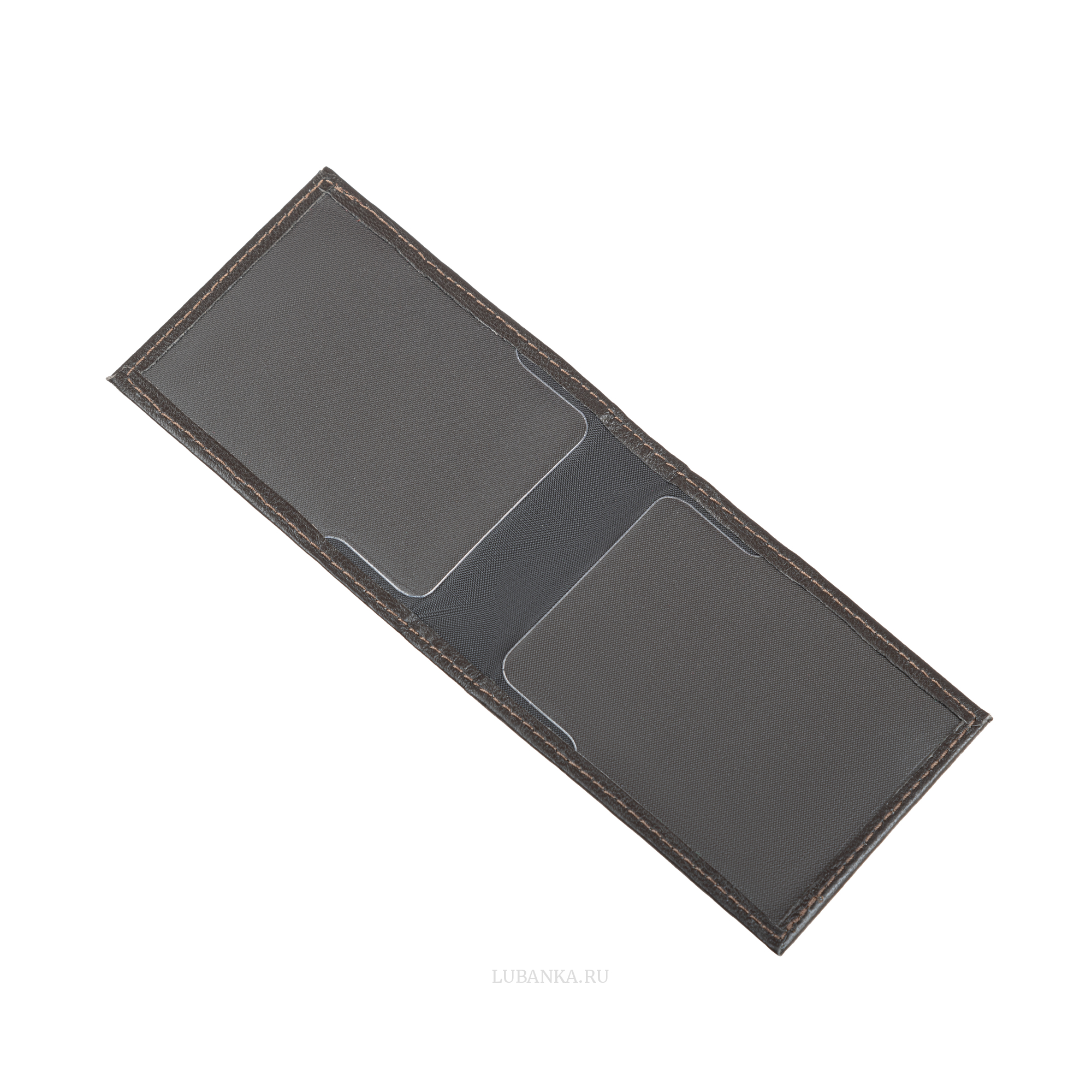Обложка для удостоверения ФСО с жетоном узкая пухлая коричневая