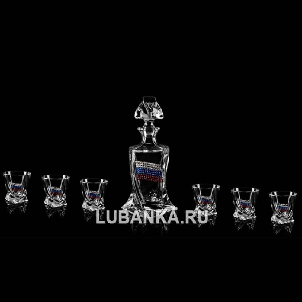 Набор для водки «Триколор» хрустальный
