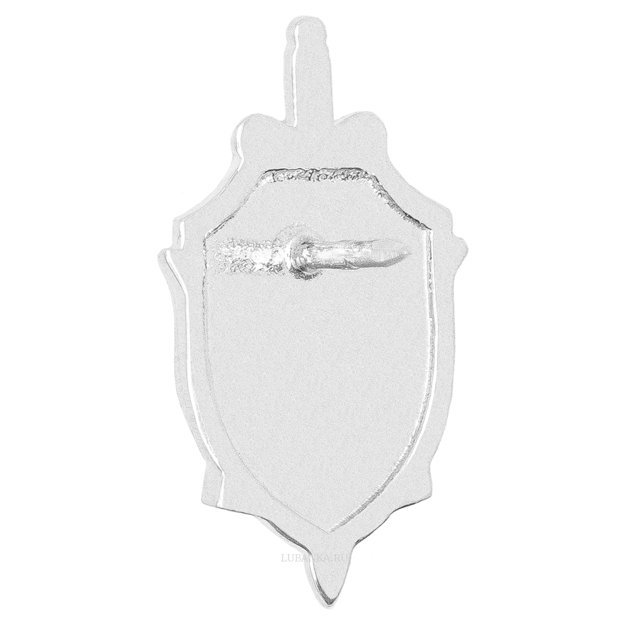 Значок ФСБ серебро