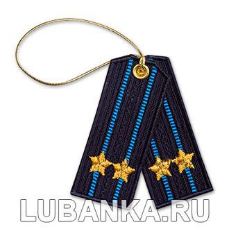 Брелок вышитый «Погон подполковника», ВВС