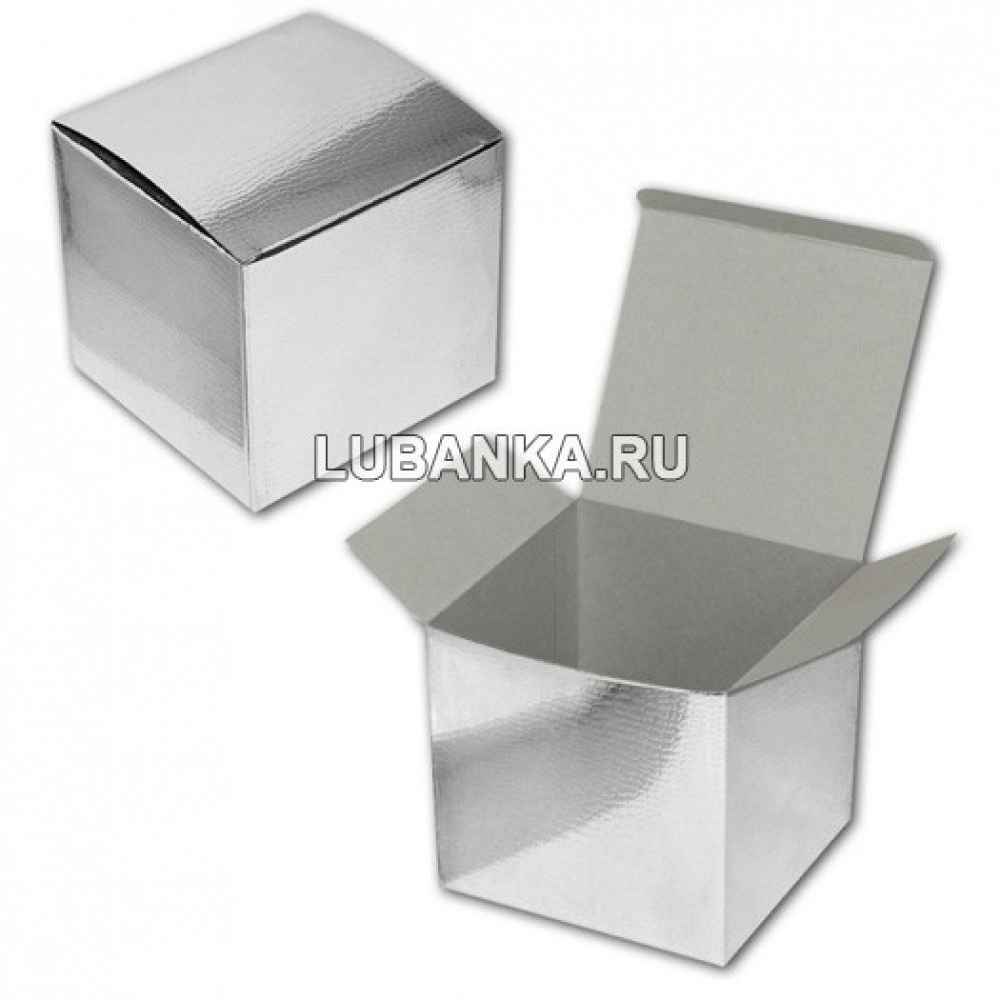 Коробочка под кружку серебристая