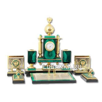 Настольный набор для руководителя «Держава» из камня