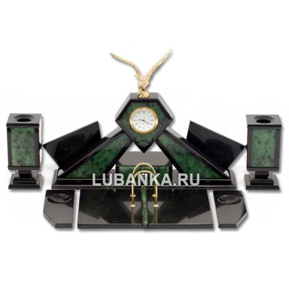 Настольный набор для руководителя «Орёл» из камня